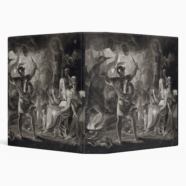 Macbeth, the Three Witches and Hecate in Act IV, S Binder (Background)