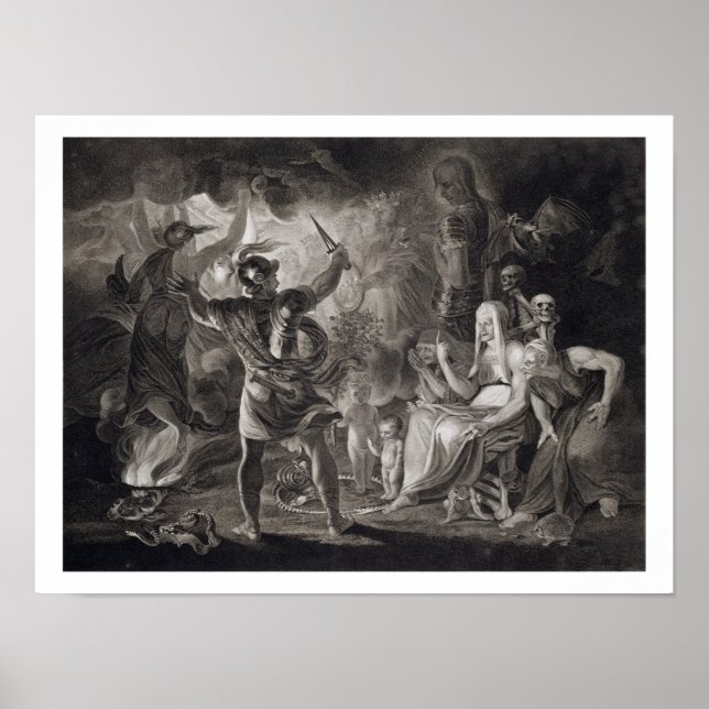 Macbeth, the Three Witches and Hecate in Act IV, S Poster (Front)