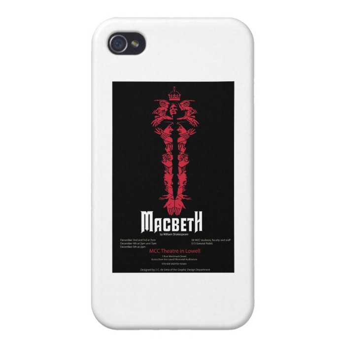 Macbeth (With Information) Covers For iPhone 4