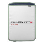 stoned crow Street  MacBook Air sleeves