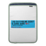 3rd Davyhulme Scout & Guide Band  MacBook Air sleeves
