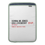 Donna M Jones Ash~Crescent   MacBook Air sleeves