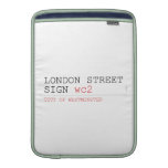 LONDON STREET SIGN  MacBook Air sleeves