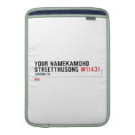 Your NameKAMOHO StreetTHUSONG  MacBook Air sleeves