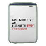 king george vi and elizabeth  MacBook Air sleeves