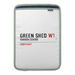 green shed  MacBook Air sleeves