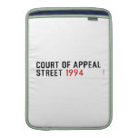 COURT OF APPEAL STREET  MacBook Air sleeves