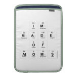 Im
 Made
 Of
 Atoms  MacBook Air sleeves
