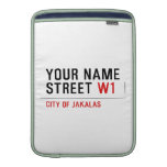 Your Name Street  MacBook Air sleeves
