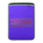 Ruchi Street  MacBook Air sleeves