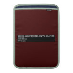 Leeds and Proxima HMVY  MacBook Air sleeves