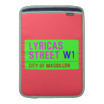 lyricas Street  MacBook Air sleeves