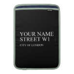 Your Name Street  MacBook Air sleeves