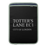 totter's  lane  MacBook Air sleeves
