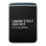 LONDON STREET SIGN  MacBook Air sleeves