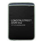LONDON STREET SIGN  MacBook Air sleeves