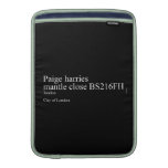 Paige harries mantle close  MacBook Air sleeves