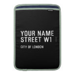 Your Name Street  MacBook Air sleeves