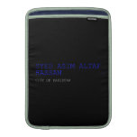 SYED ASIM ALTAF HASSAM  MacBook Air sleeves