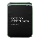 Jocelyn  Street  MacBook Air sleeves