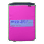 Rhianna hollis 10 elderberry  MacBook Air sleeves