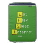 Eat
 Play
 Sleep
 Internet  MacBook Air sleeves
