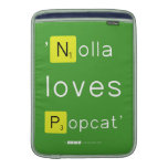 'Nolla 
 loves
 Popcat'  MacBook Air sleeves