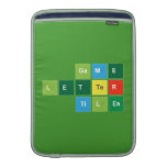 Game
 Letter
 Tiles  MacBook Air sleeves