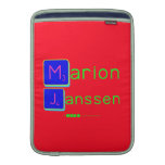 Marion
 Janssen  MacBook Air sleeves