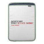 Cathy's Cake Street  MacBook Air sleeves