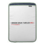 LONDON SOKAK TABELASI  MacBook Air sleeves
