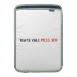 Keats Vale  MacBook Air sleeves