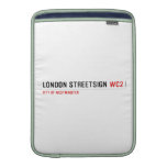 london streetsign  MacBook Air sleeves