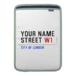 Your Name Street  MacBook Air sleeves