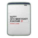 Happy 10th Monthsary Khaeram  MacBook Air sleeves