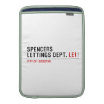 Spencers Lettings Dept.  MacBook Air sleeves