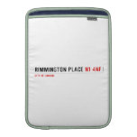 Rimmington Place  MacBook Air sleeves