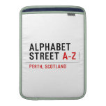 Alphabet  Street  MacBook Air sleeves