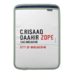 C.risaaq daahir  MacBook Air sleeves
