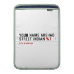 Your Name Arshad  Street Indian  MacBook Air sleeves