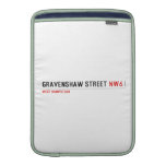 Gravenshaw Street  MacBook Air sleeves