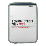 LONDON STREET SIGN  MacBook Air sleeves
