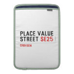 Place value Street  MacBook Air sleeves