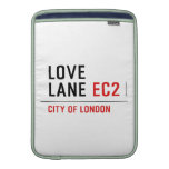Love lane  MacBook Air sleeves