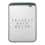 Periodic
 Table
 Writer  MacBook Air sleeves