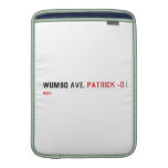 WUMBO AVE.  MacBook Air sleeves