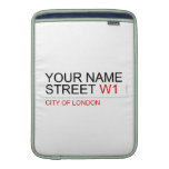 Your Name Street  MacBook Air sleeves