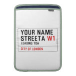 Your Name Streeta  MacBook Air sleeves