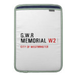 G.w.r memorial  MacBook Air sleeves