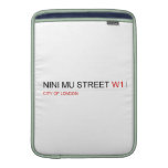 NINI MU STREET  MacBook Air sleeves